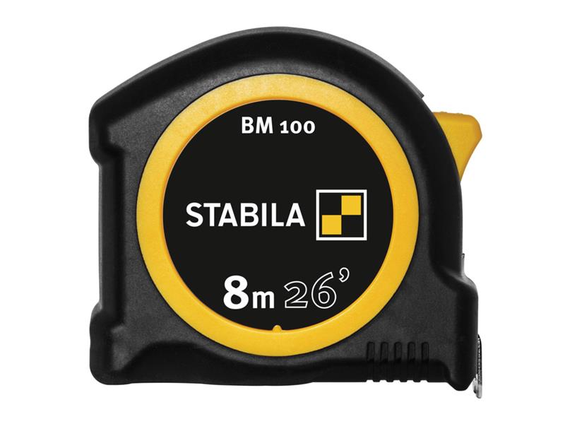 Stabila BM 100 Compact Pocket Tape 8m/26ft (Width 25mm) STB19580