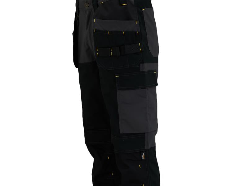 STANLEY Dixon Slim Fit Trousers Grey/Black Waist 32in Leg R STCDIXONGB32