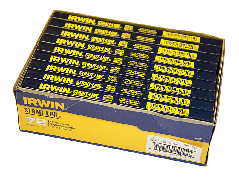 IRWIN STRAIT-LINE Carpenter's Pencils (Box 72) STL66305