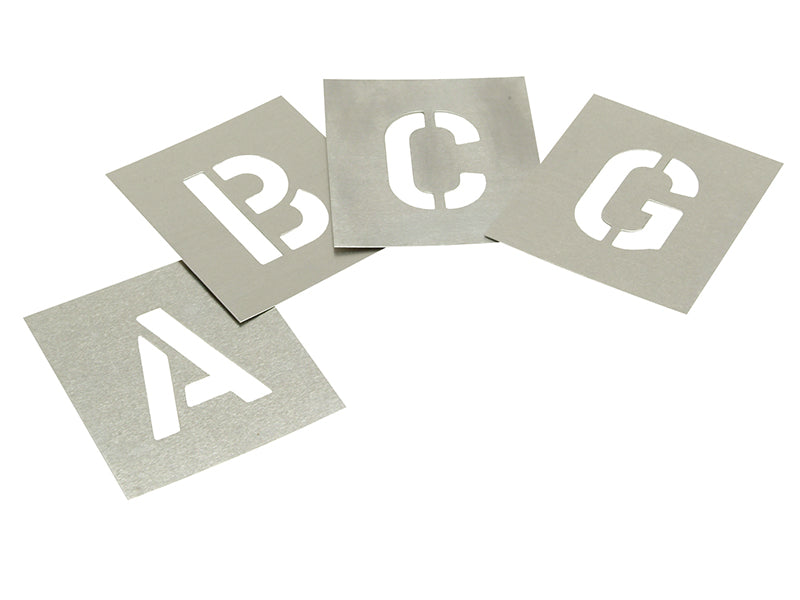 Stencils Set of Zinc Stencils - Letters 2.1/2in STNL212