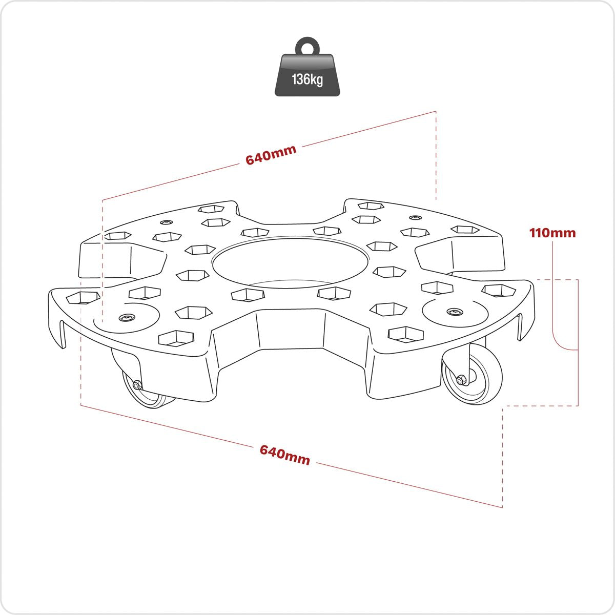 Sealey Tyre Storage/Transport Dolly STR006