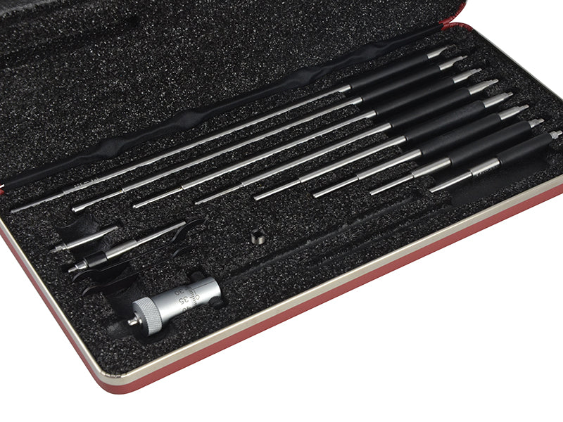 Starrett 124MBZ Inside Micrometer 50-300mm (10 Rod Set) STR124MBZ