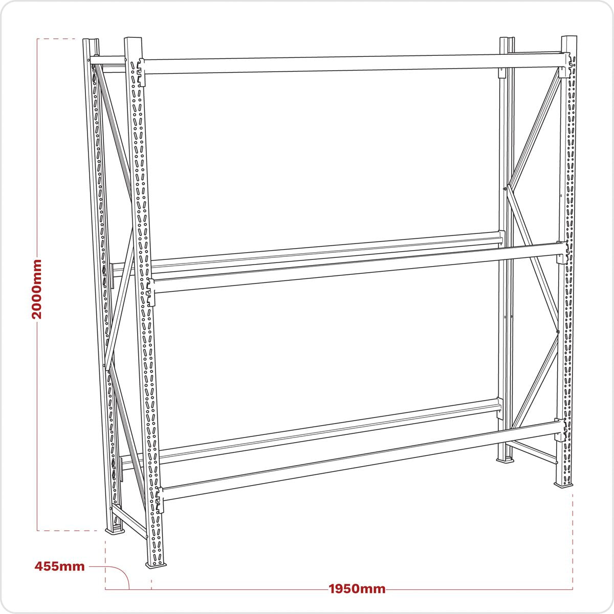 Sealey 2-Level Tyre Rack 200kg Capacity Per Level STR600