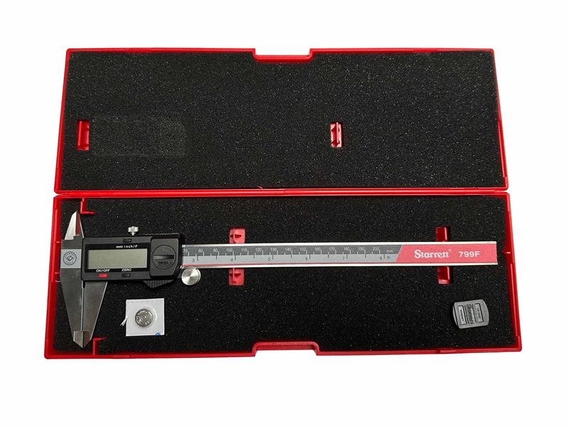 Starrett Fractional Display Caliper 200mm 0.01mm 0005in or 1/64in STREC799BF8