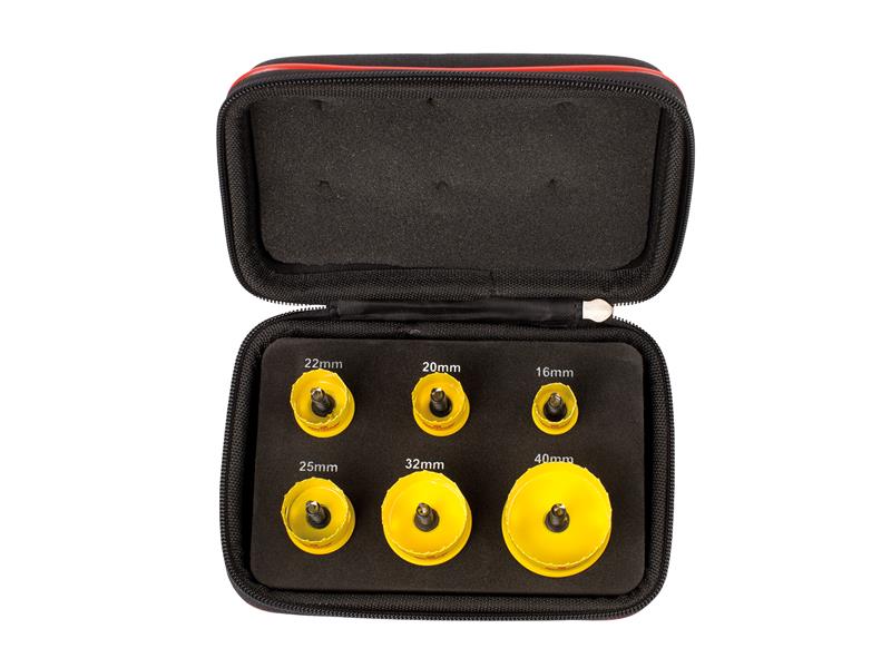 Starrett Cordless Smooth Cut Bi-Metal Holesaw Kit, 6 Piece STRKCS06001