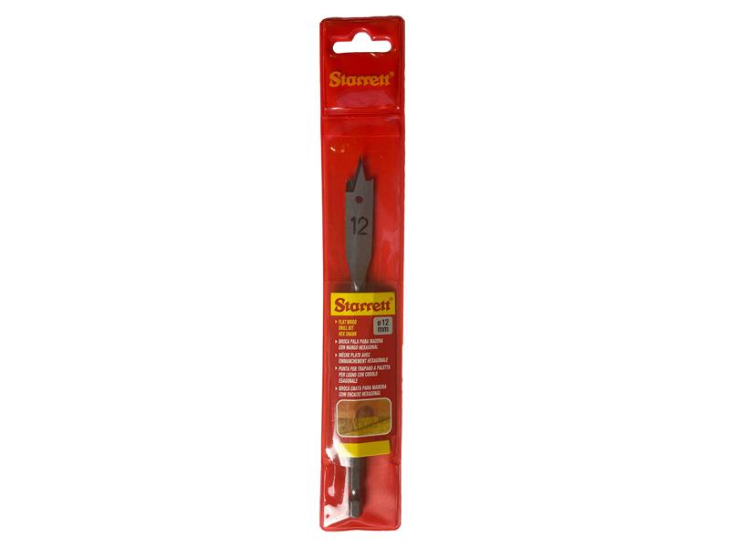 Starrett Flat Wood Drill Bit 12 x 152mm STRKFWD12A
