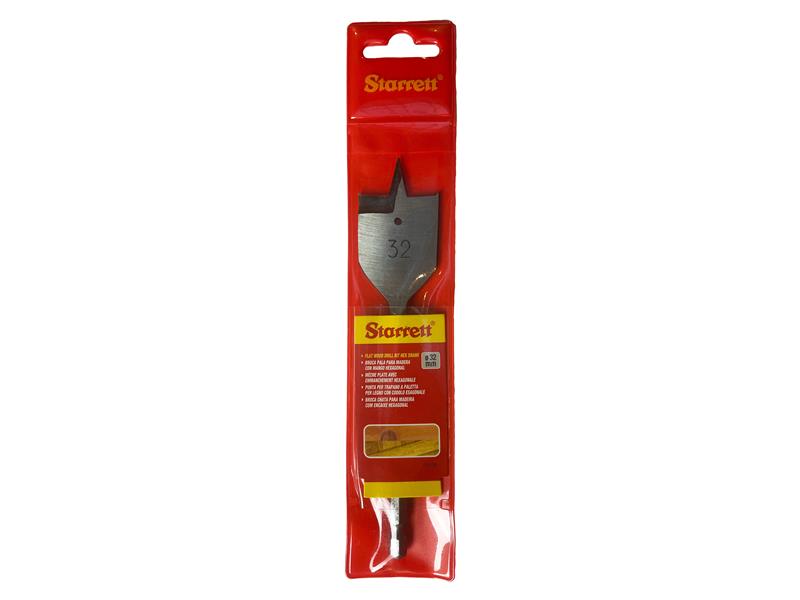 Starrett Flat Wood Drill Bit 32 x 152mm STRKFWD32A