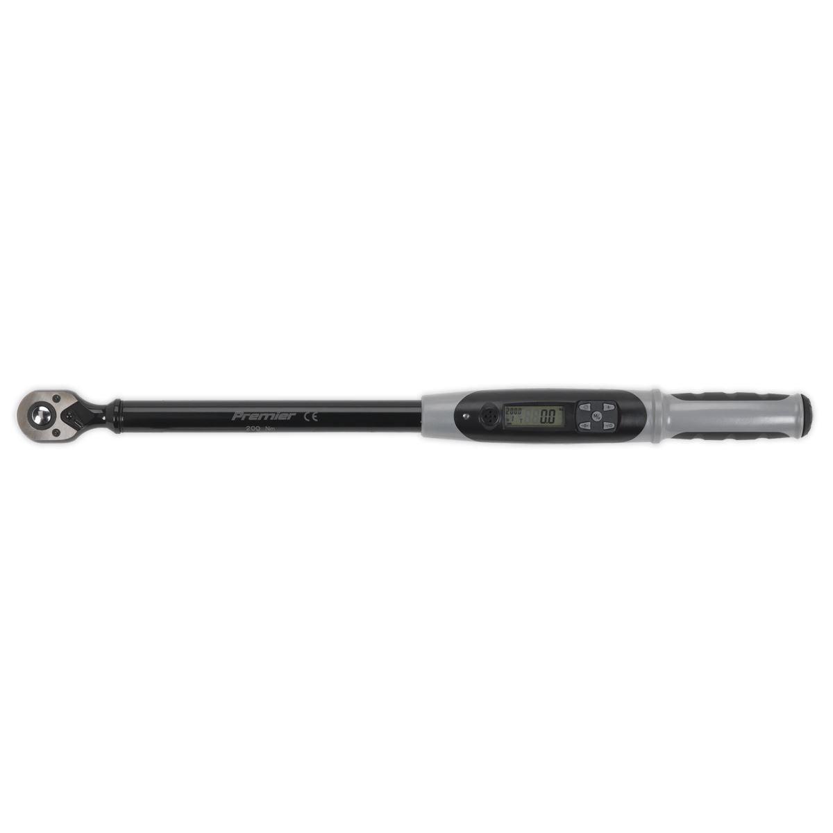Sealey Angle Torque Wrench Digital 1/2"D 20-200Nm 14.7-147.5lb.ft Black STW306B