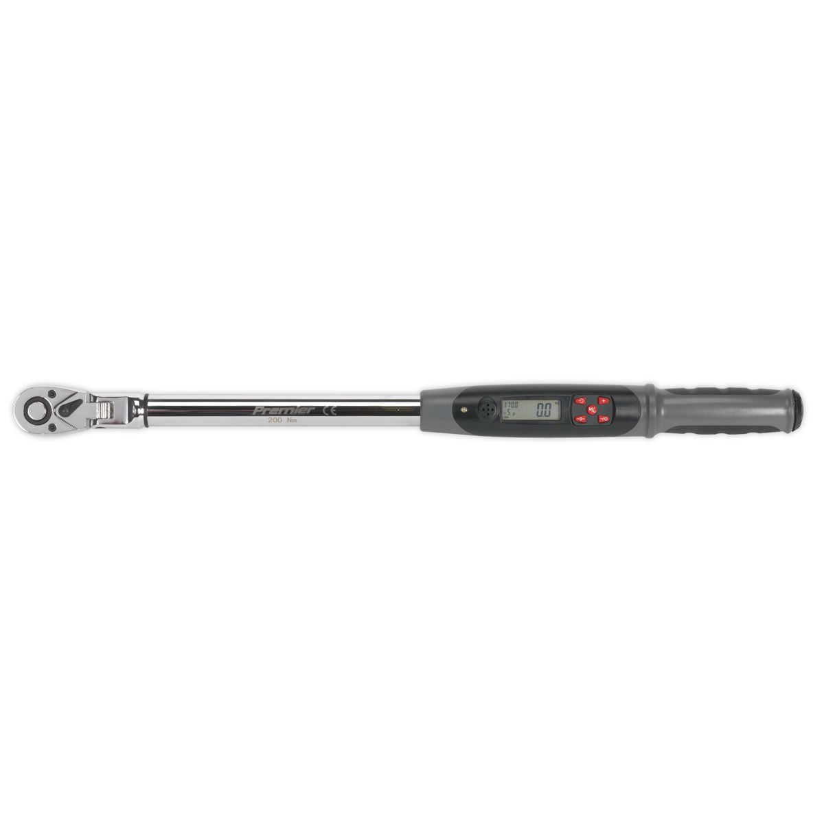 Sealey Angle Torque Wrench Flexi Digital 1/2"D 20-200Nm 14.7-147.5lb.ft STW309