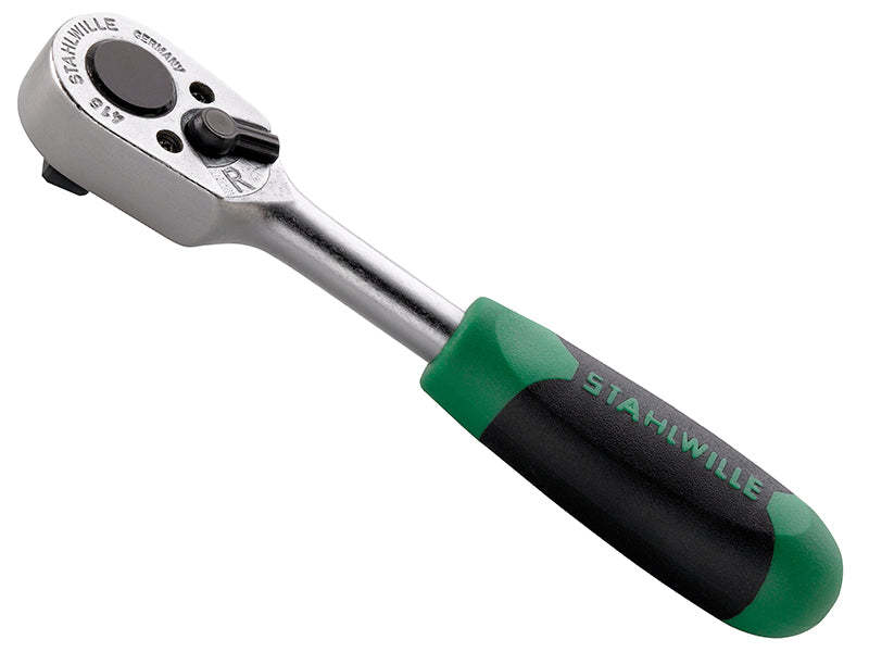 Stahlwille 1/4"D Reversible Ratchet 22 teeth Impact Resistant Handle 415-2k