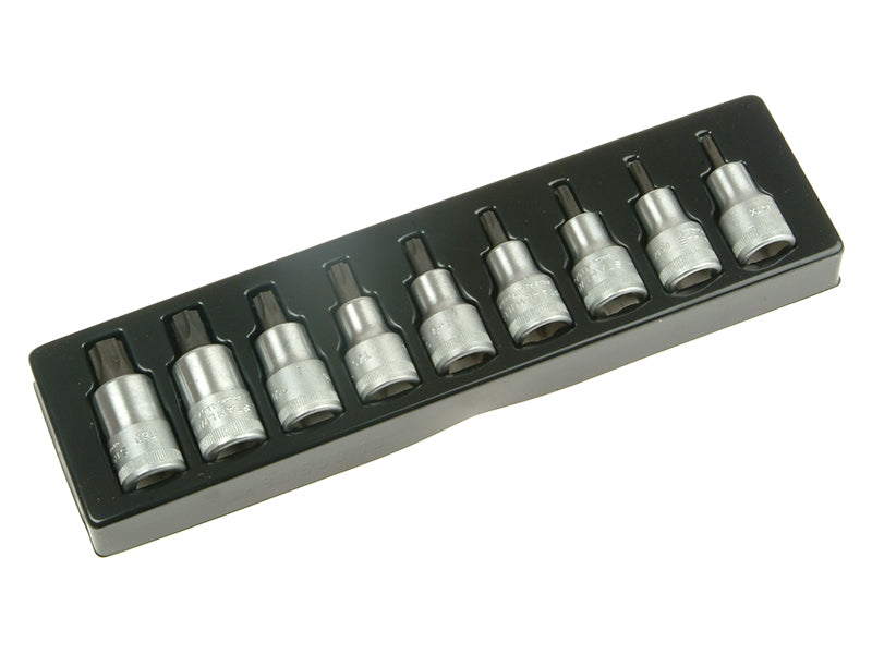 Stahlwille 1/2in Drive TORX Bit Socket Set 9 Piece T20 to T60 STW54TX9