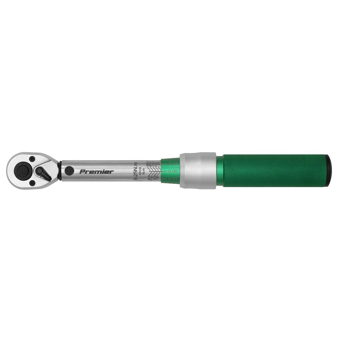 Sealey Torque Wrench Micrometer Style 1/4"D 5 to 25Nm(3.7 to 18.5lb.ftSTW901