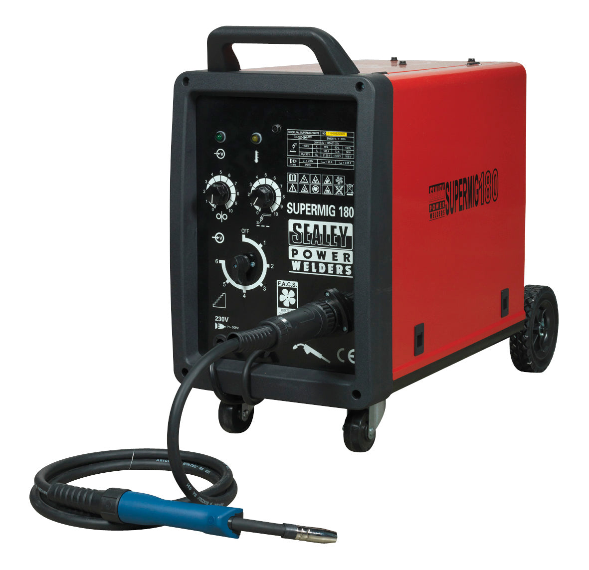Sealey Professional MIG Welder 180A 230V with Binzel® Euro Torch SUPERMIG180