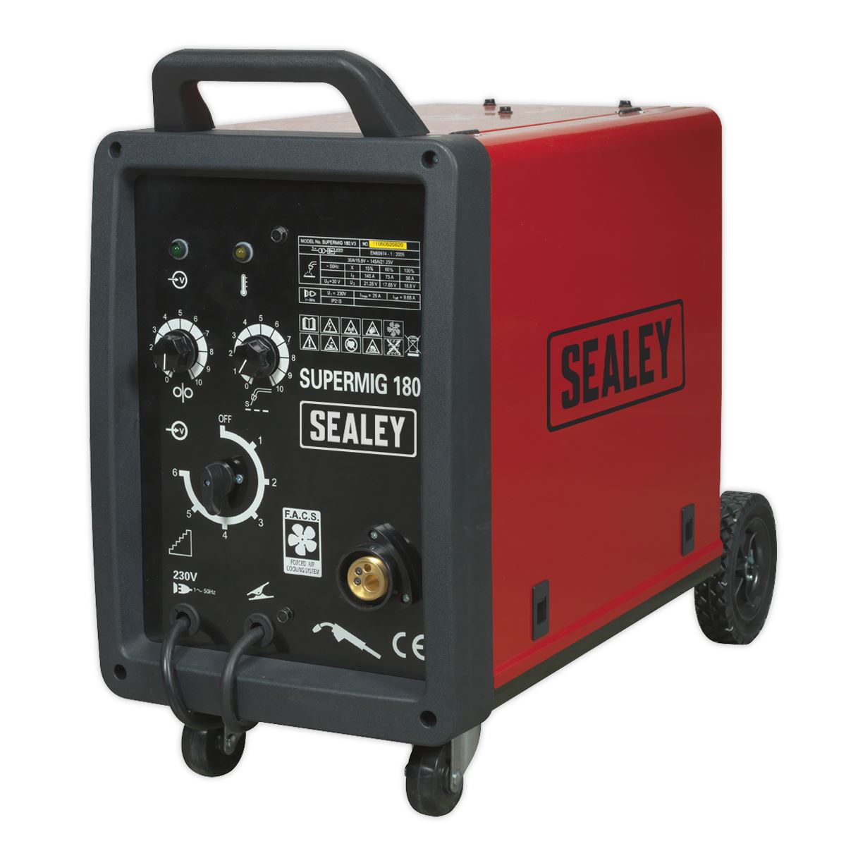 Sealey Professional MIG Welder 180A 230V with Binzel® Euro Torch SUPERMIG180