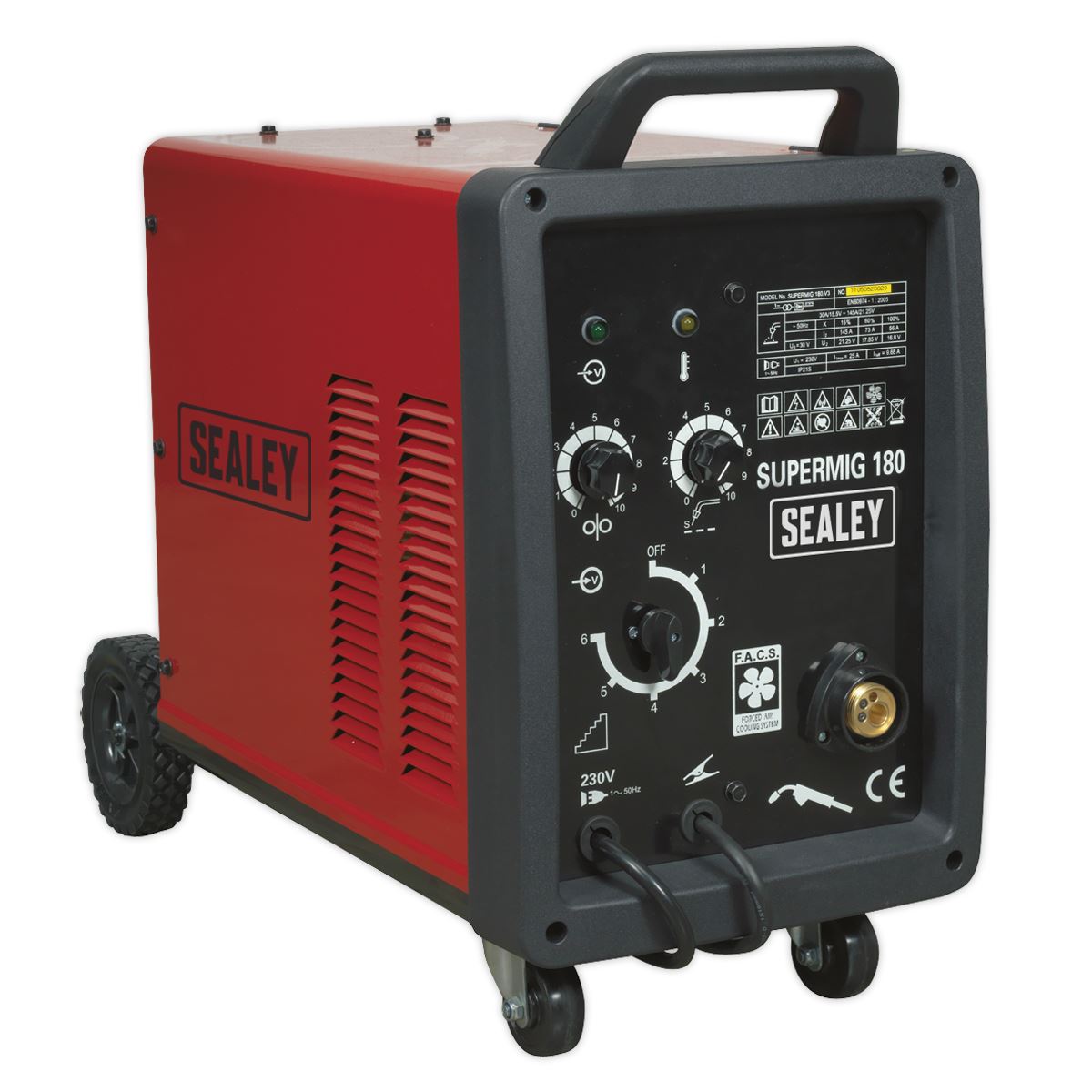 Sealey Professional MIG Welder 180A 230V with Binzel® Euro Torch SUPERMIG180
