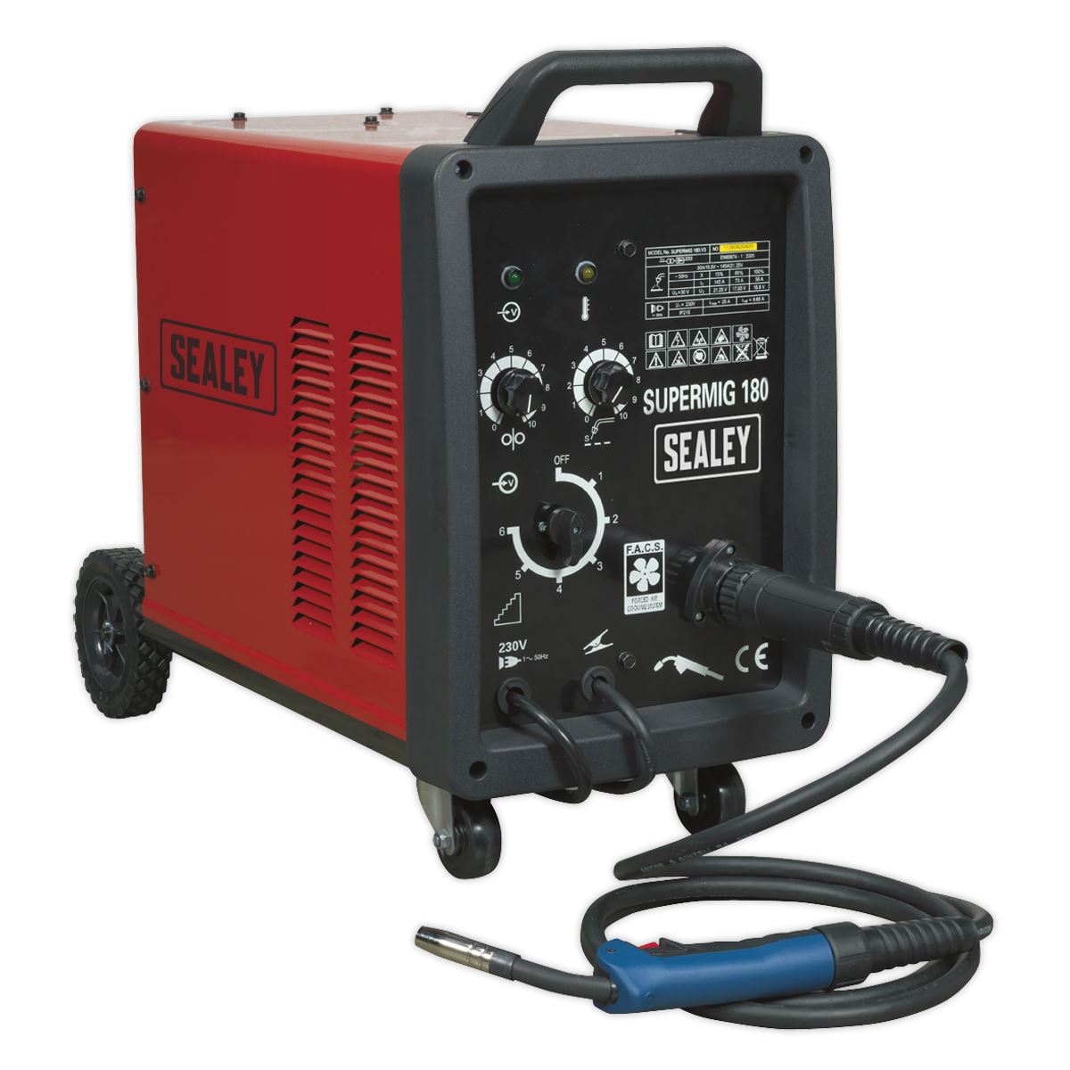 Sealey Professional MIG Welder 180A 230V with Binzel® Euro Torch SUPERMIG180
