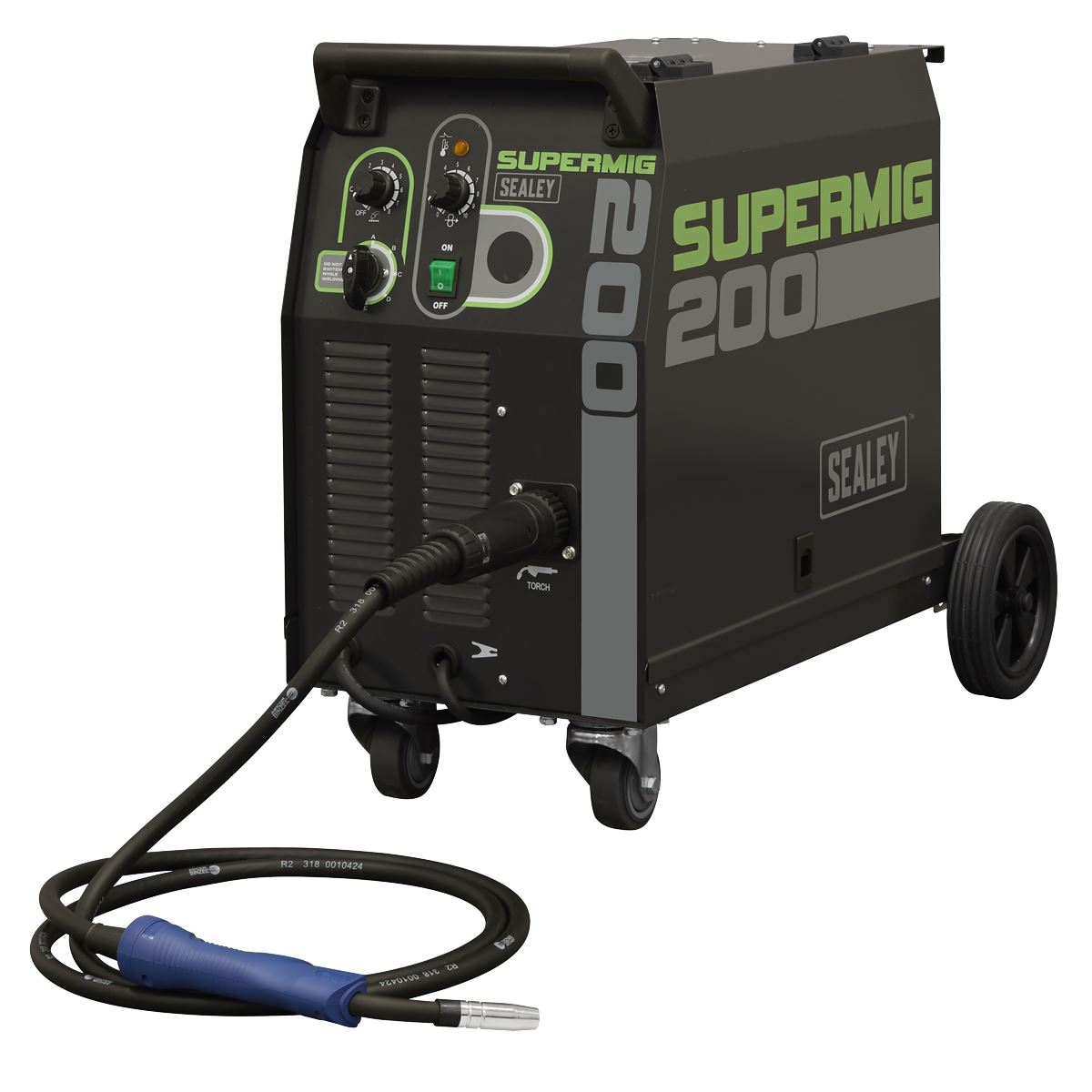 Sealey Professional MIG Welder 200A 230V with Binzel® Euro Torch SUPERMIG200