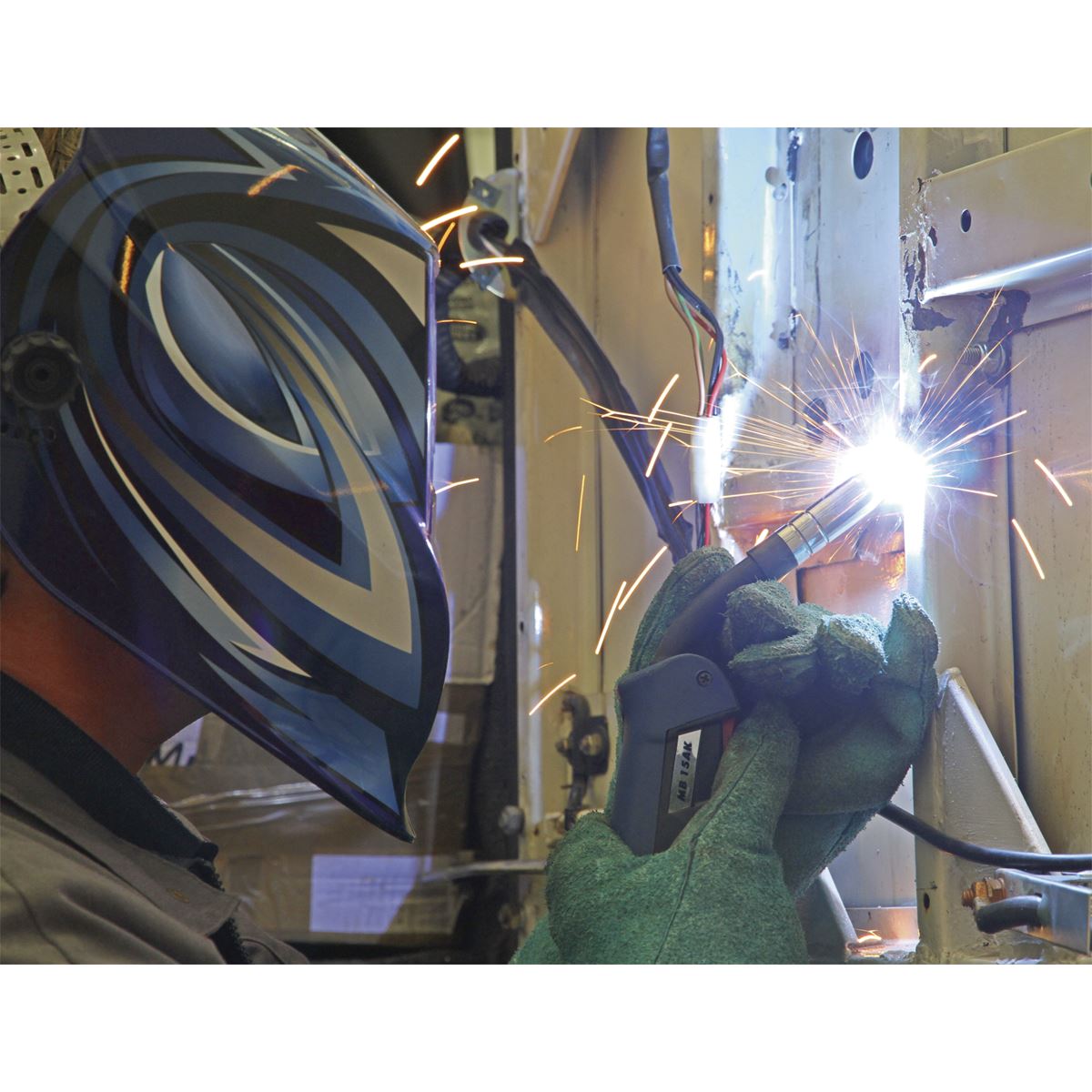 Sealey Professional MIG Welder 230A 230V with Binzel® Euro Torch SUPERMIG230