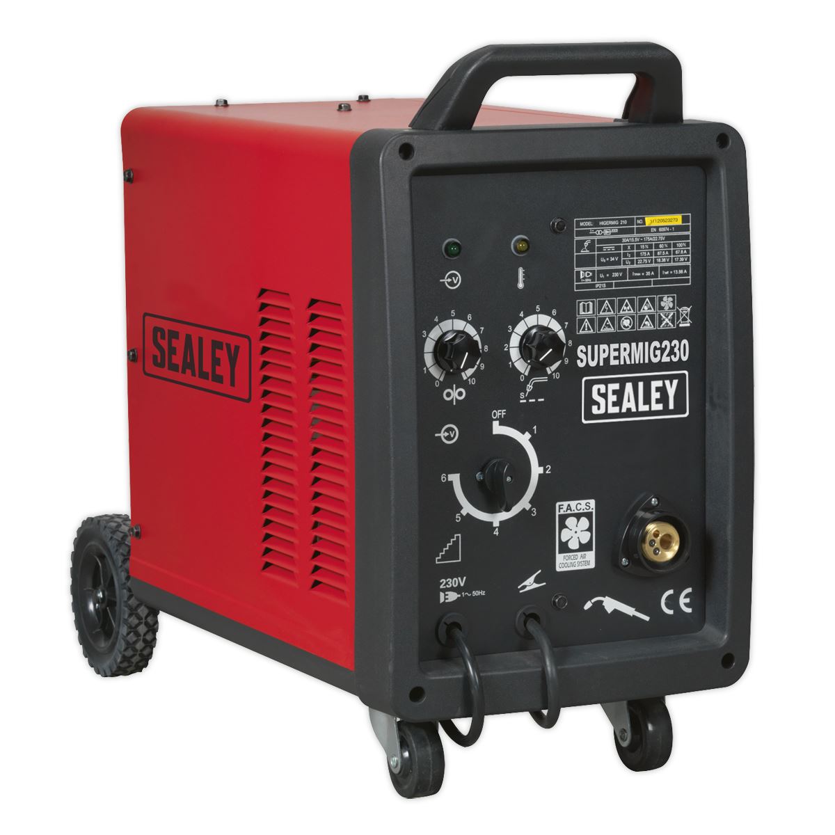 Sealey Professional MIG Welder 230A 230V with Binzel® Euro Torch SUPERMIG230