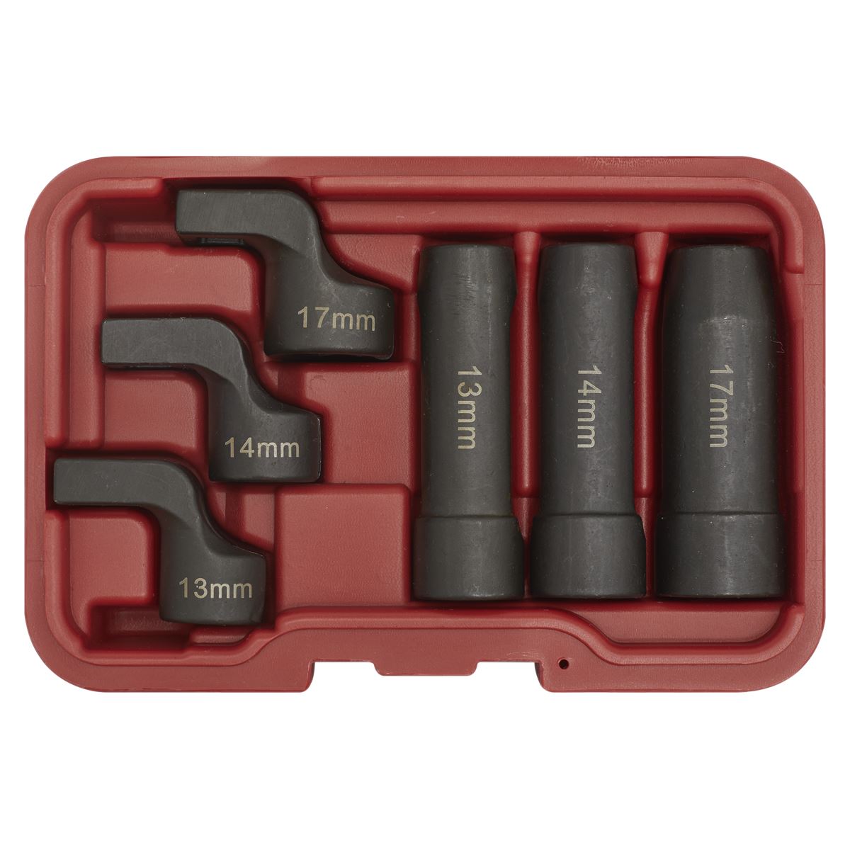 Sealey EGT Exhaust Gas Temperature Sensor Socket Set 6pc Metric SX0321