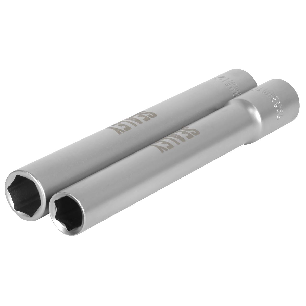 Sealey Extra-Deep Socket Set 10 12mm 2pc 3/8"Sq Drive 120mm Long SX1012