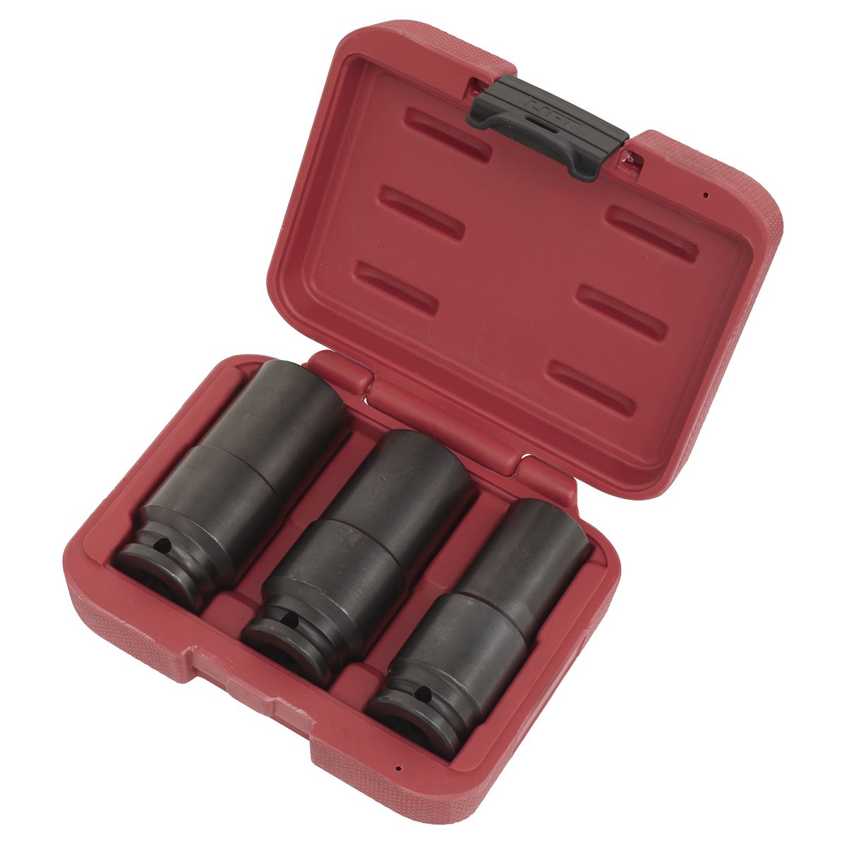 Sealey Deep Weighted Crankshaft Metric Impact Socket Set 1/2"Sq Drive 3pc SX319