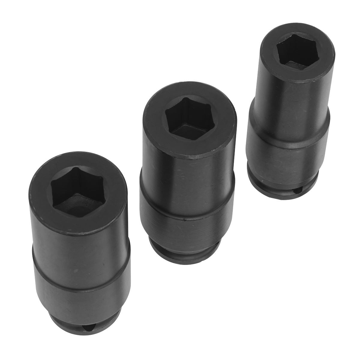 Sealey Deep Weighted Crankshaft Metric Impact Socket Set 1/2"Sq Drive 3pc SX319