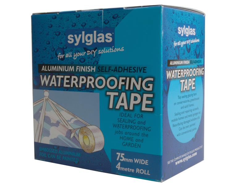 Sylglas Aluminium Finish Waterproofing Tape 75mm x 4m SYLAT75