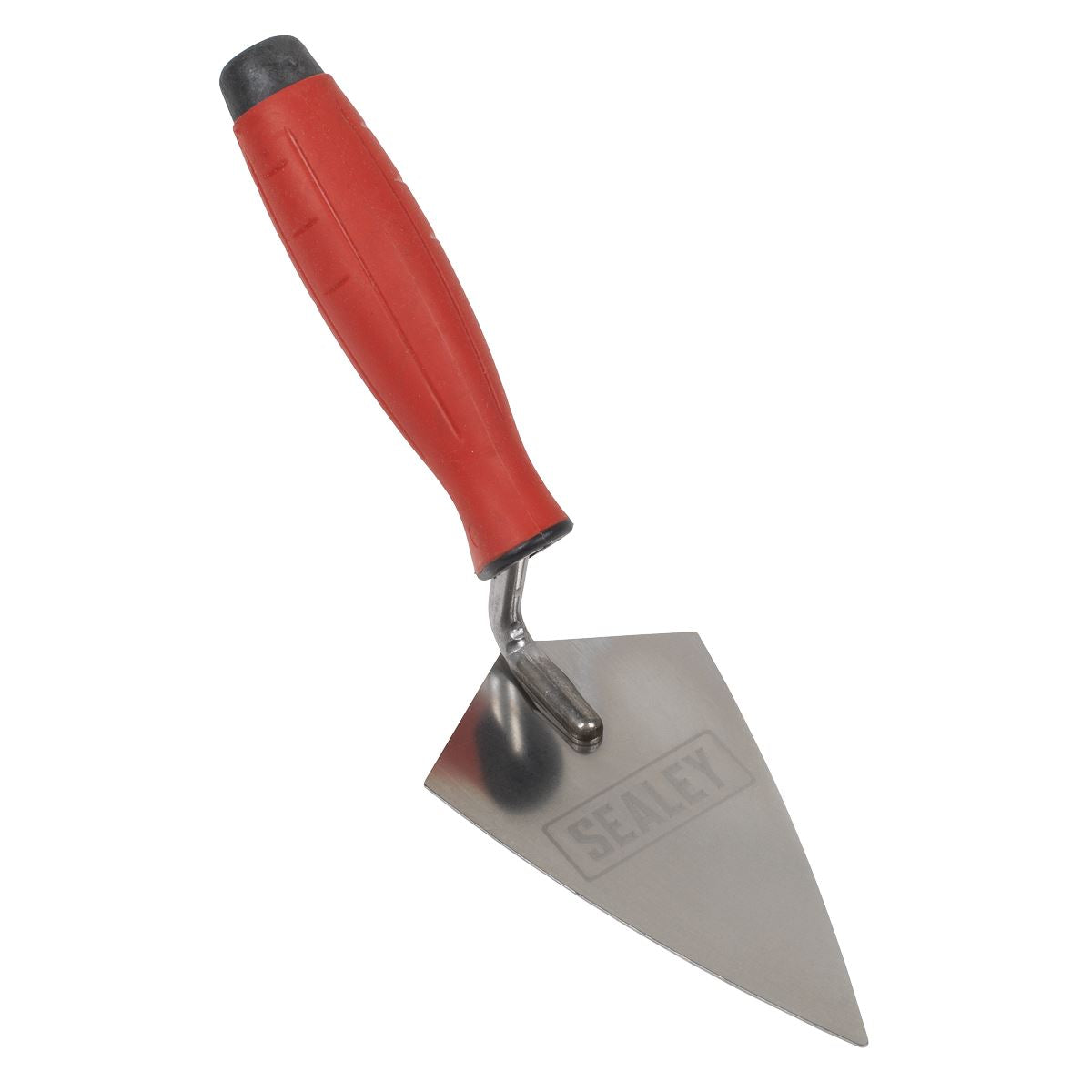 Sealey Stainless Steel Sharp Pointing Trowel Rubber Handle 140mm T1222