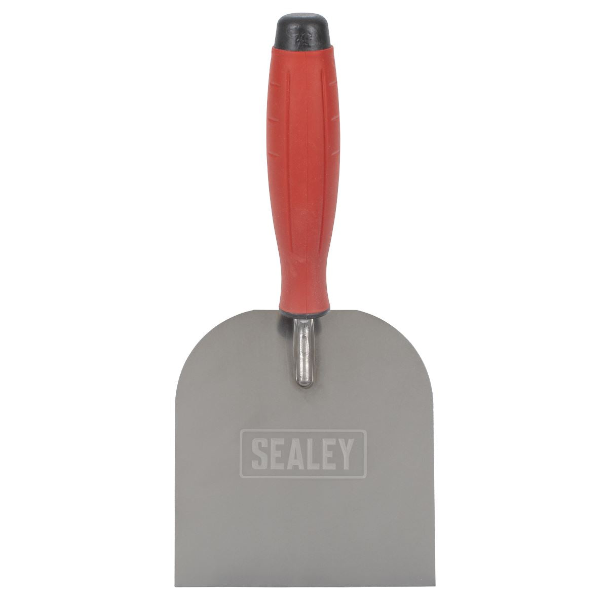Sealey Stainless Steel Margin Trowel Rubber Handle 120mm T1706