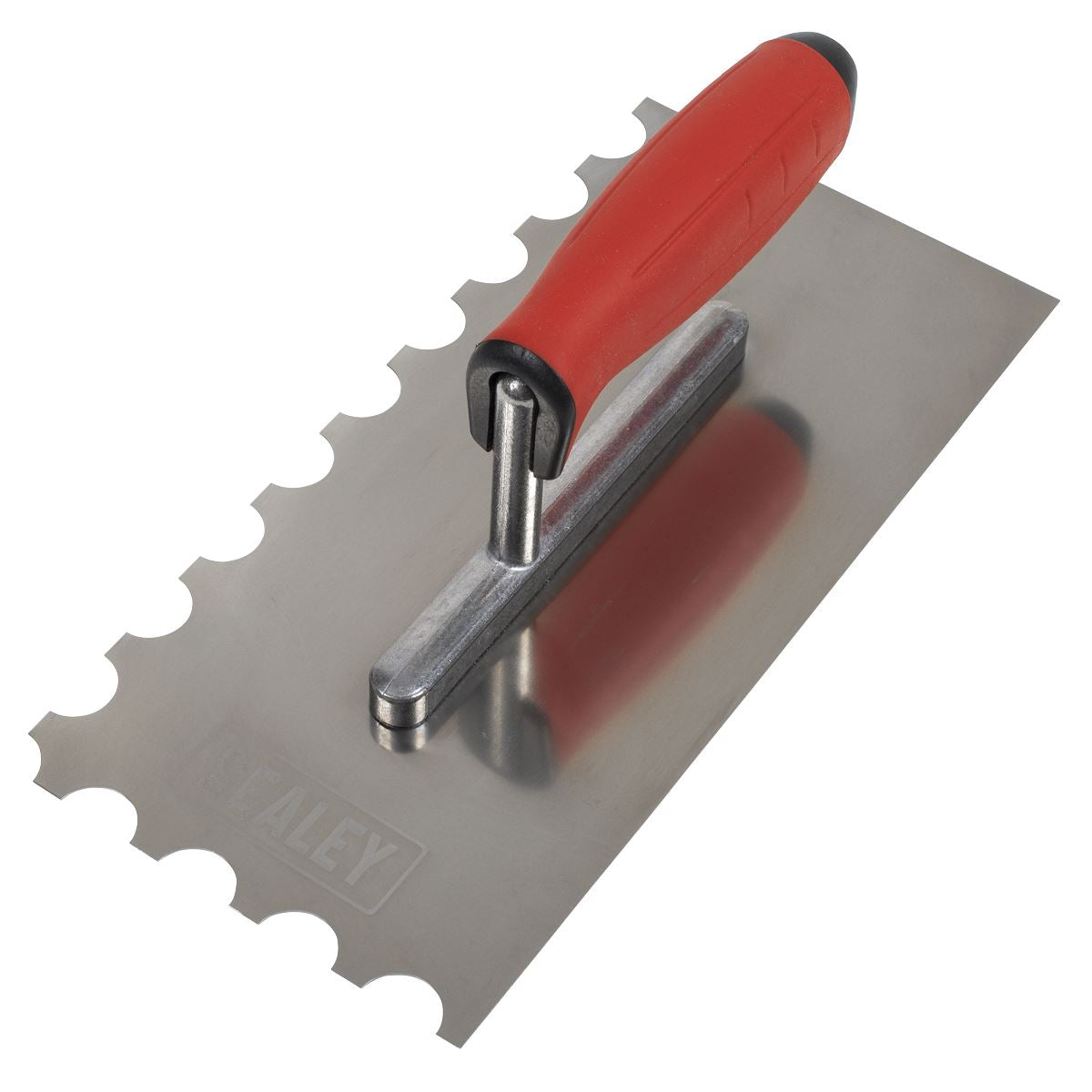 Sealey Stainless Steel 270mm Semicircle Tooth Trowel Rubber Handle T6701