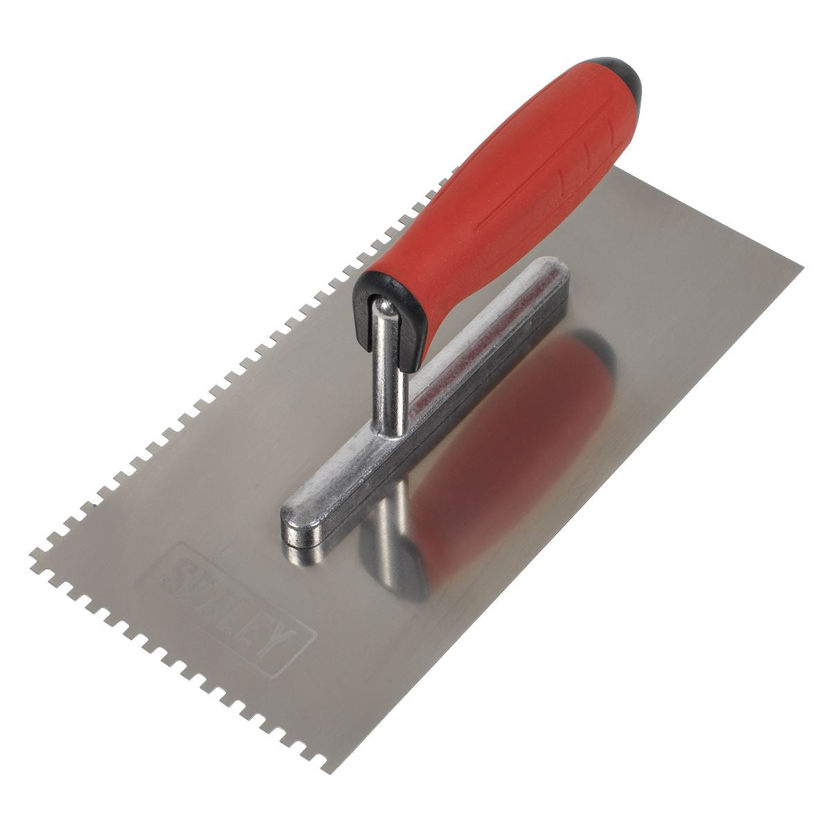 Sealey Stainless Steel 270mm Notch Trowel Rubber Handle 4mm T7804