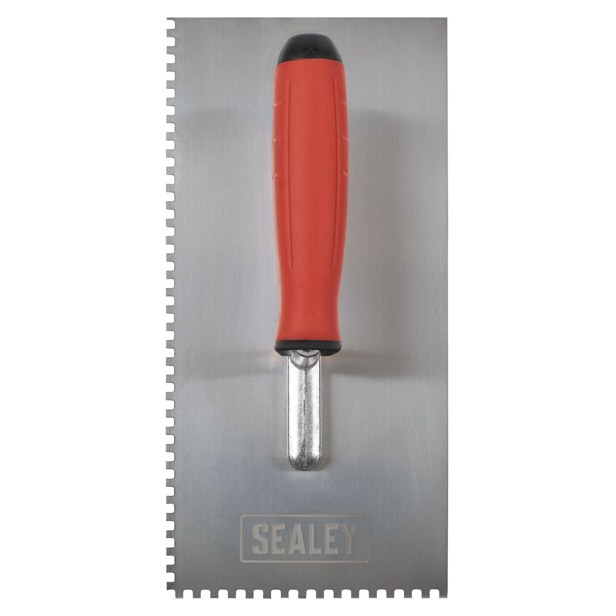 Sealey Stainless Steel 270mm Notch Trowel Rubber Handle 4mm T7804