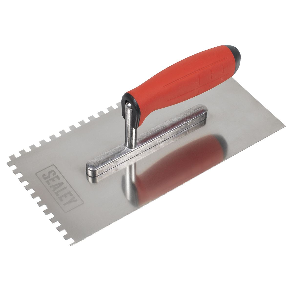Sealey Stainless Steel 270mm Notch Trowel Rubber Handle 6mm T7806