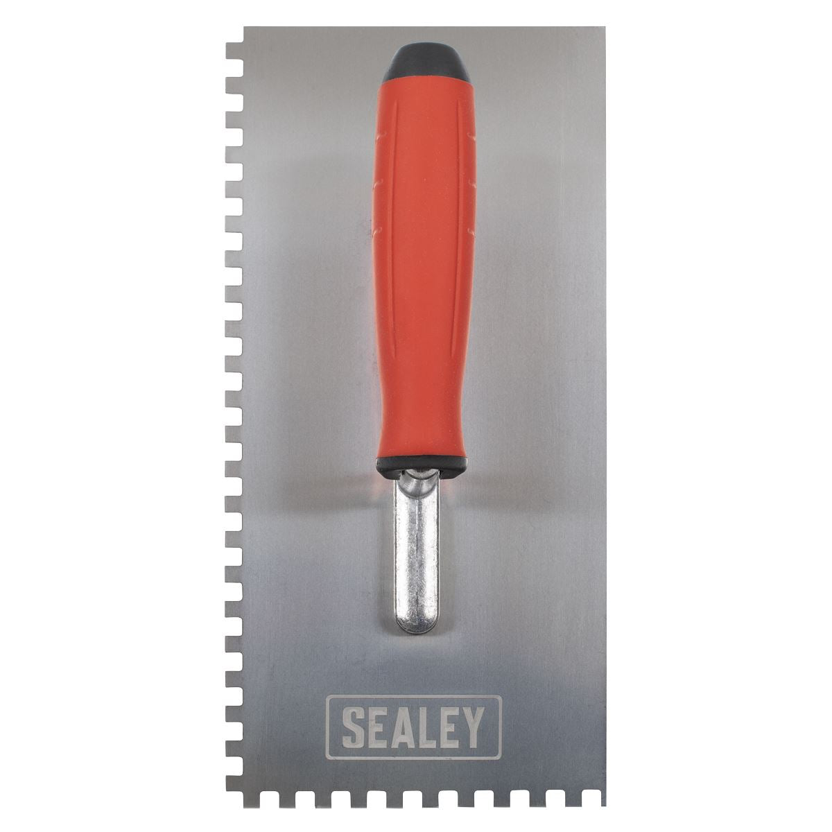 Sealey Stainless Steel 270mm Notch Trowel Rubber Handle 6mm T7806