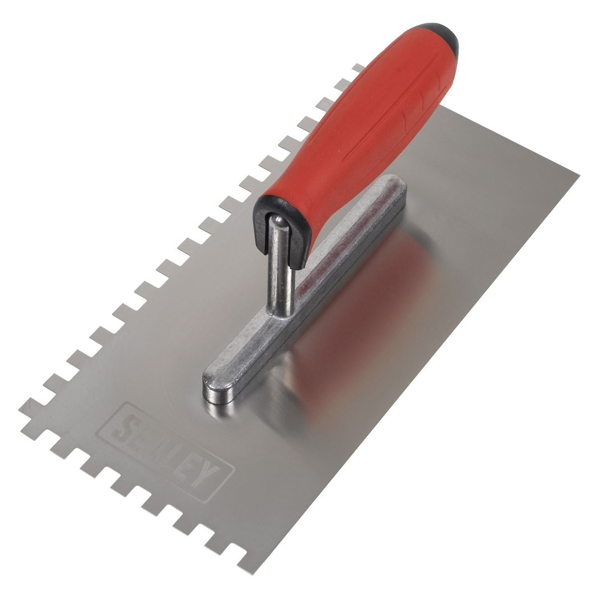 Sealey Stainless Steel 270mm Notch Trowel Rubber Handle 8mm T7808