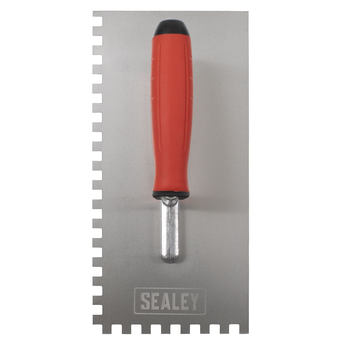 Sealey Stainless Steel 270mm Notch Trowel Rubber Handle 8mm T7808