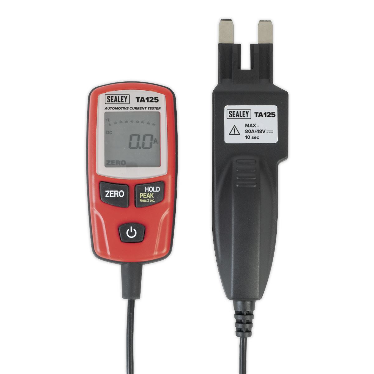 Sealey Automotive Current Tester 80A - Mini, Standard & Maxi Blade Fuses TA125