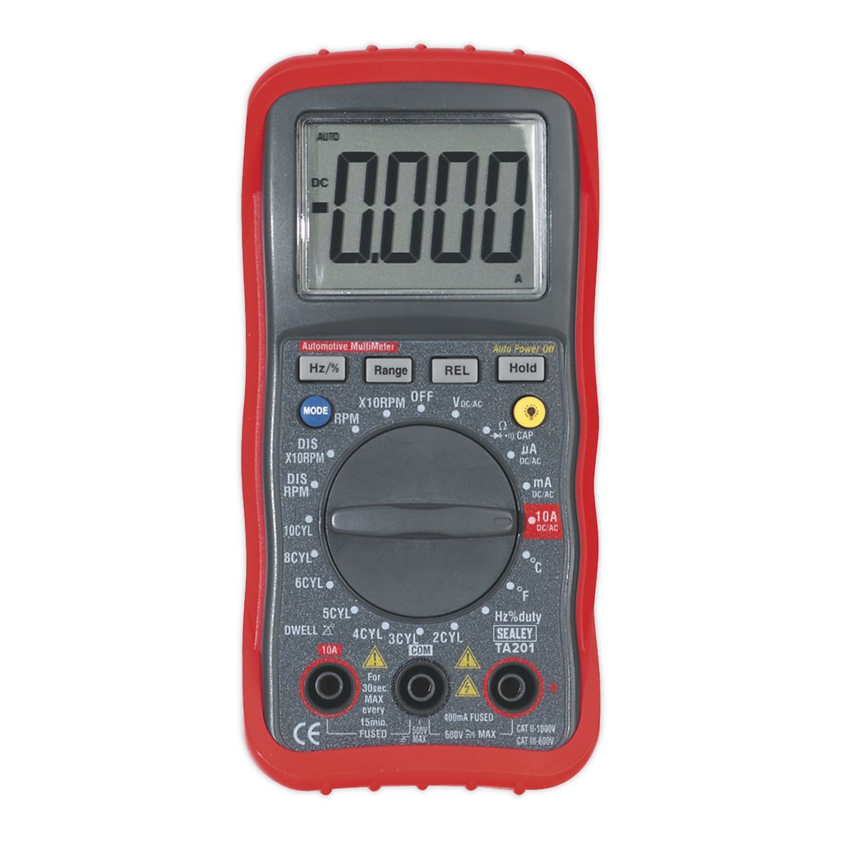 Sealey Digital Automotive Analyser 13-Function with Inductive Coupler TA201