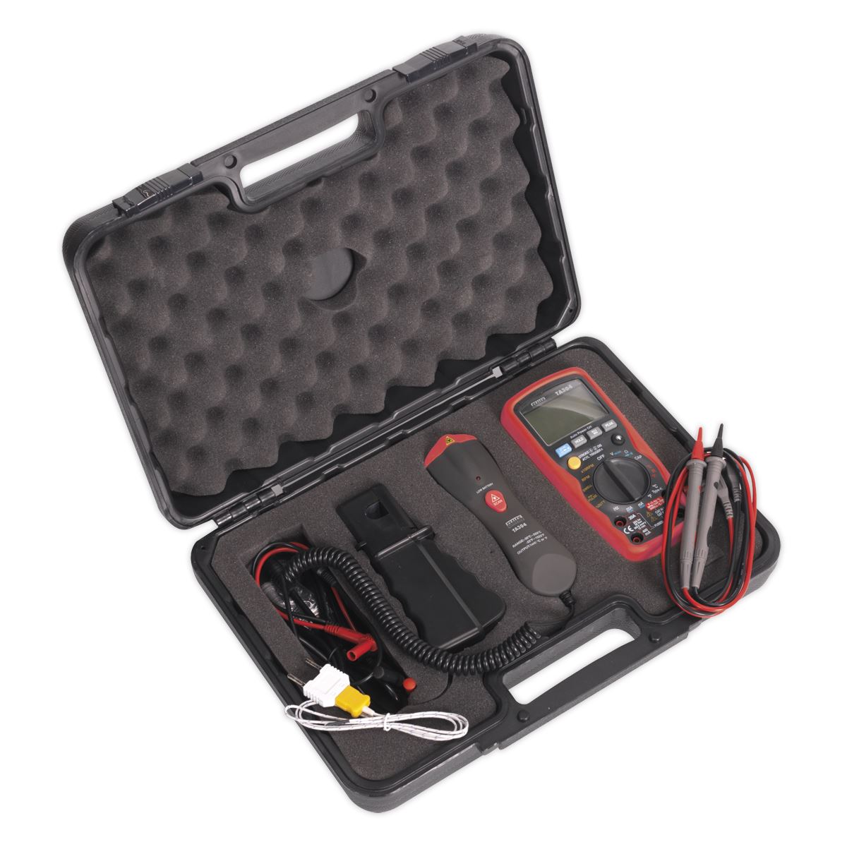 Sealey Digital Automotive Analyser 15-Function with Inductive Coupler/Infrared Temperature Probe TA304