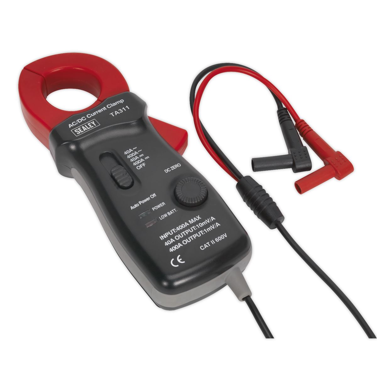 Sealey Current Clamp 40A/400A AC/DC - �28mm TA311