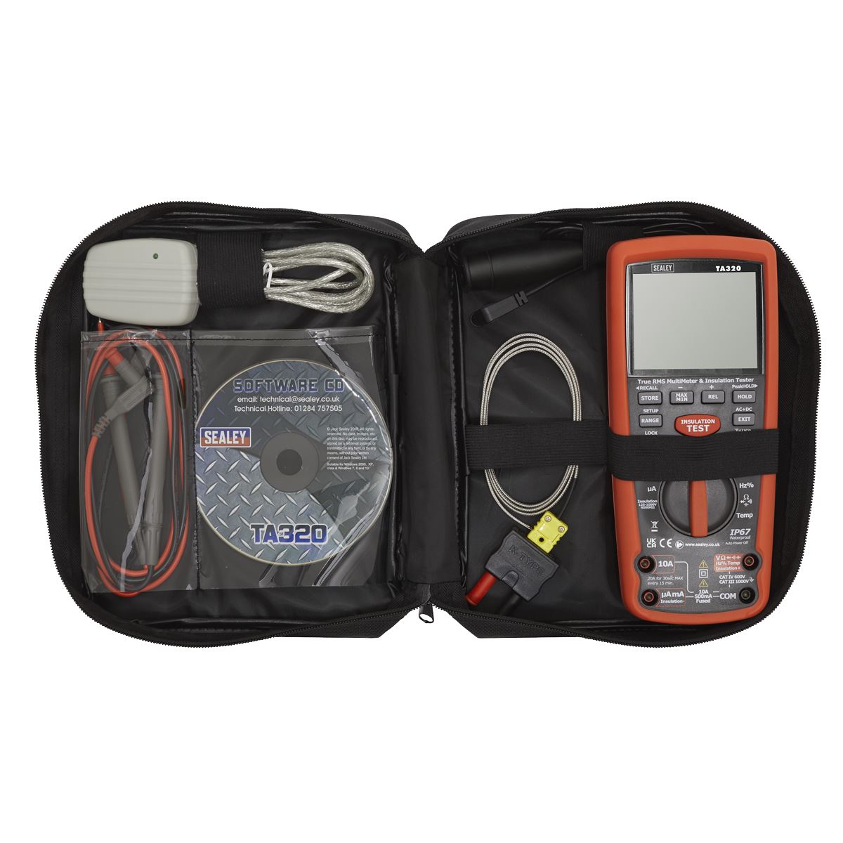 Sealey Digital Automotive Analyser/Insulation Tester - Hybrid/Electric Vehicles TA320
