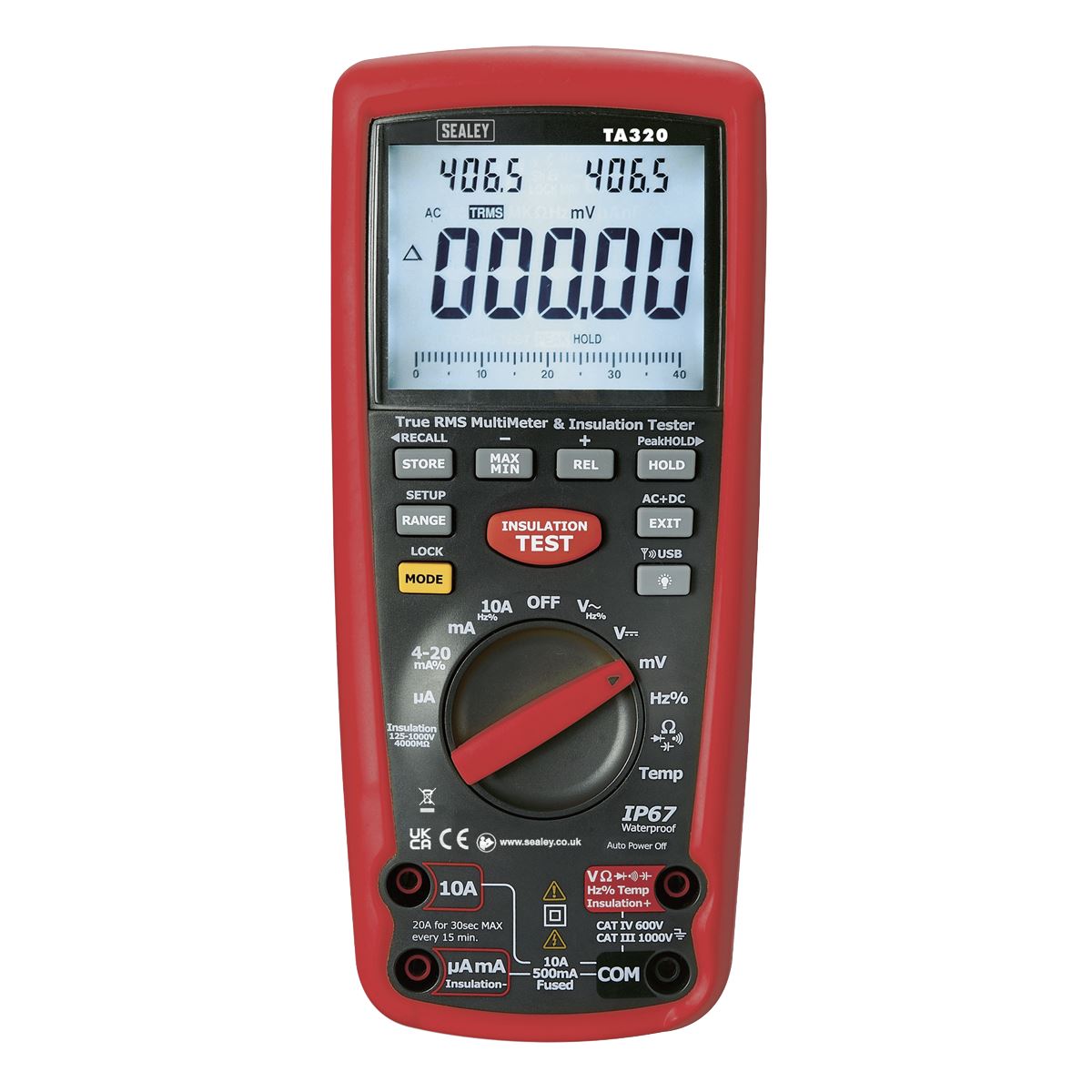 Sealey Digital Automotive Analyser/Insulation Tester - Hybrid/Electric Vehicles TA320