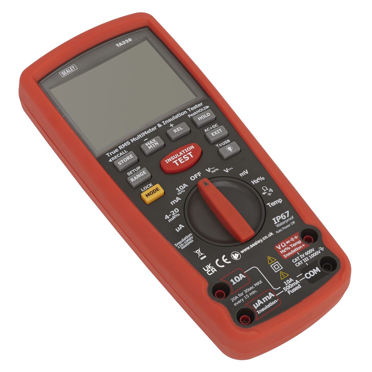 Sealey Digital Automotive Analyser/Insulation Tester - Hybrid/Electric Vehicles TA320