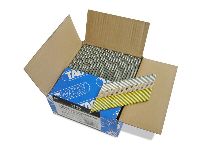 Tacwise 34° Extra Galvanised Framing Plain Shank Nails Type 3.1/90mm (2200) TAC1122