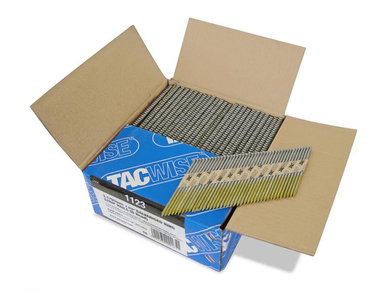 Tacwise 34° Extra Galvanised Framing Ring Shank Nails Type 3.1/90mm (2200) TAC1123