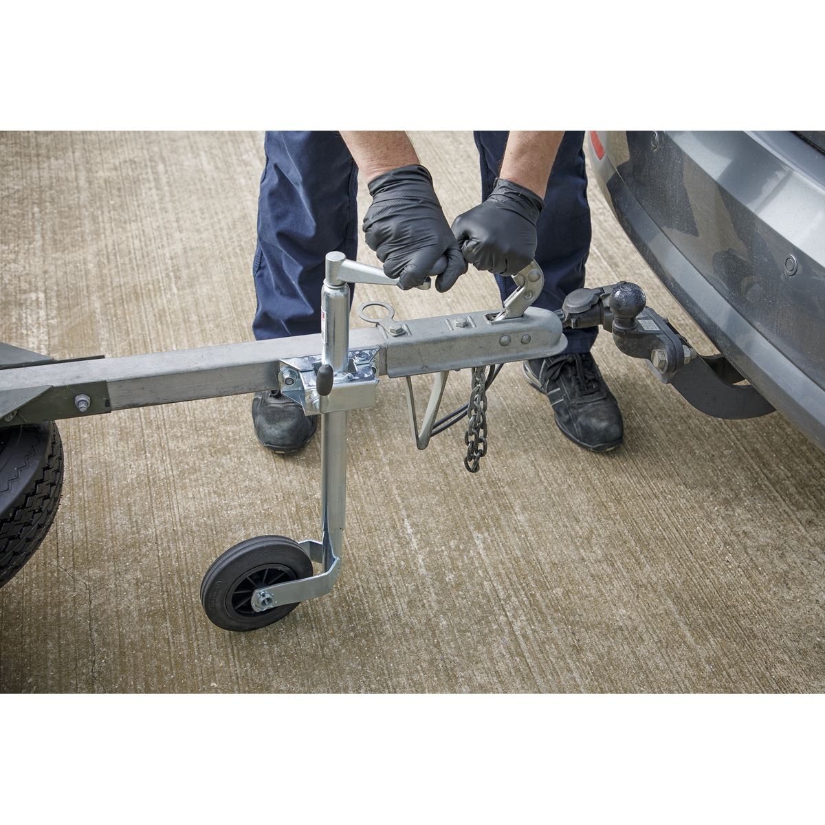 Sealey Jockey Wheel & Clamp �35mm - �150mm Solid Wheel TB371