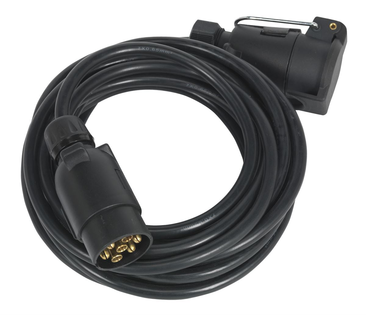 Sealey Trailer Caravan Electric Extension Lead 12V 7-Pin N-Type 6m TB57