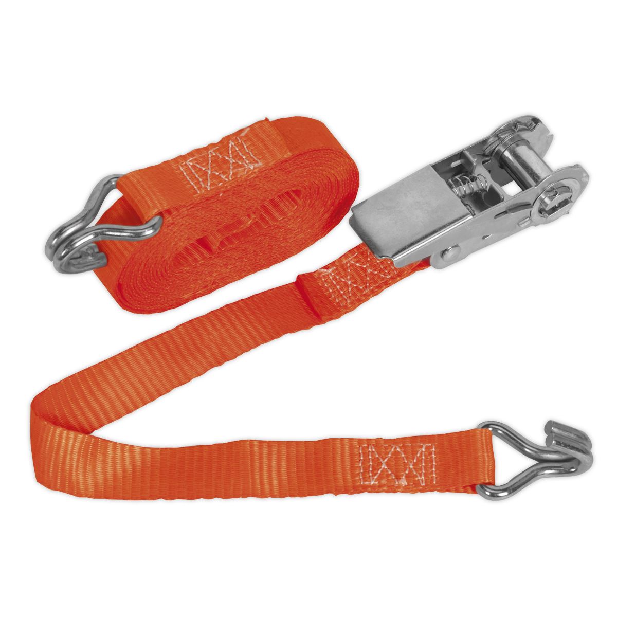 Sealey Ratchet Strap 25mm x 4.5m Polyester Webbing 800kg Breaking Strength TD0845J