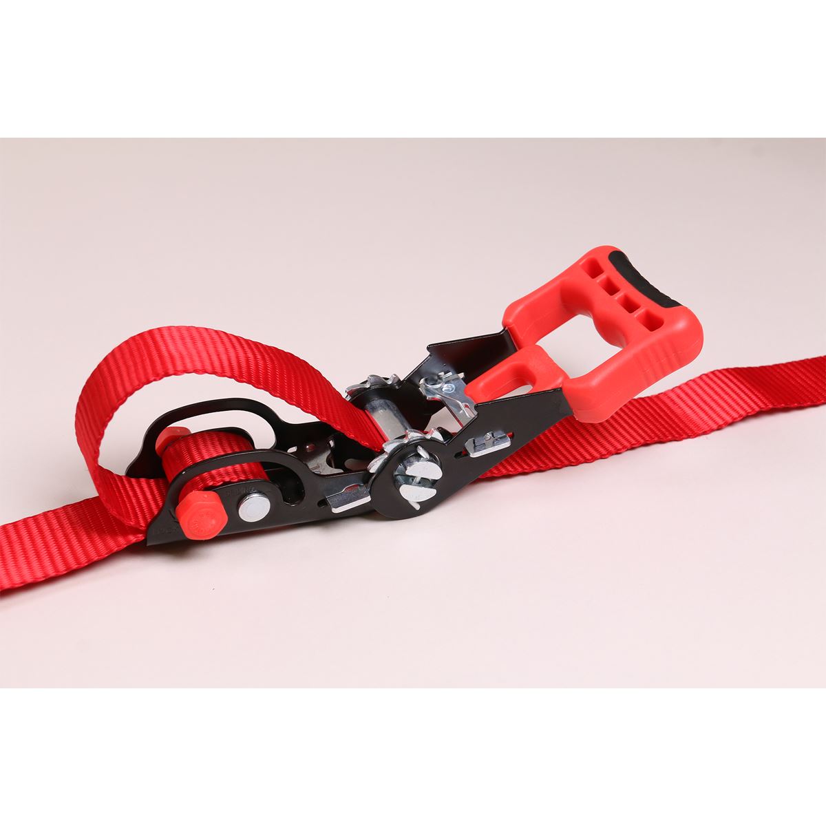 Sealey Slide Ratchet Strap 32mm x 3m Polyester Webbing with S-Hooks 1200kg Breaking Strength TD1202SR